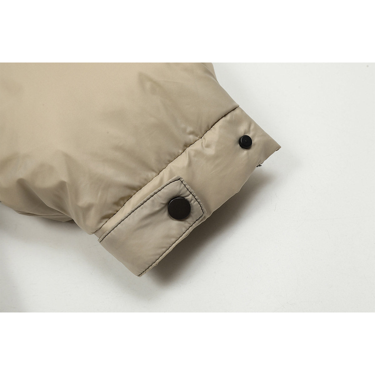 Unisex Coat Represents Stand-Up Collar Simple Coat