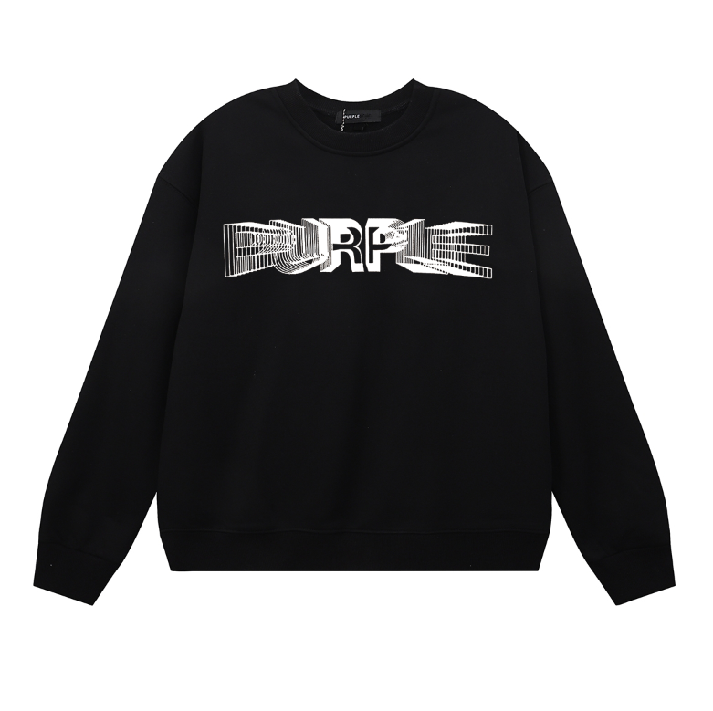 Purple Men's Long-Sleeve T-shirt Sweatshirt 1141