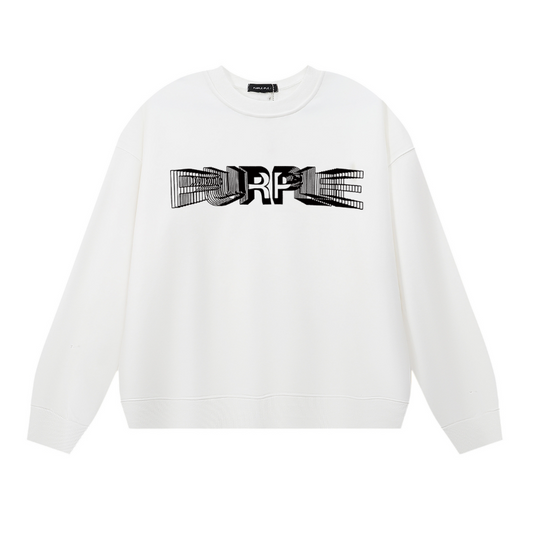 Purple Men's Long-Sleeve T-shirt Sweatshirt 1141