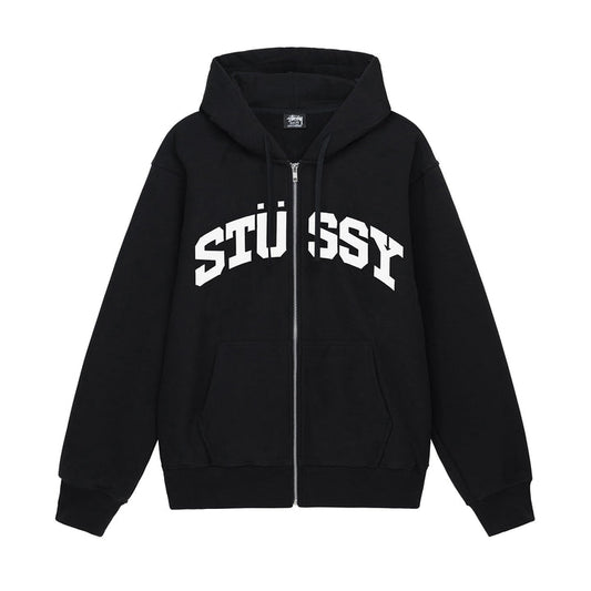 BLOCK SPORT ZIP HOODIE BLACK