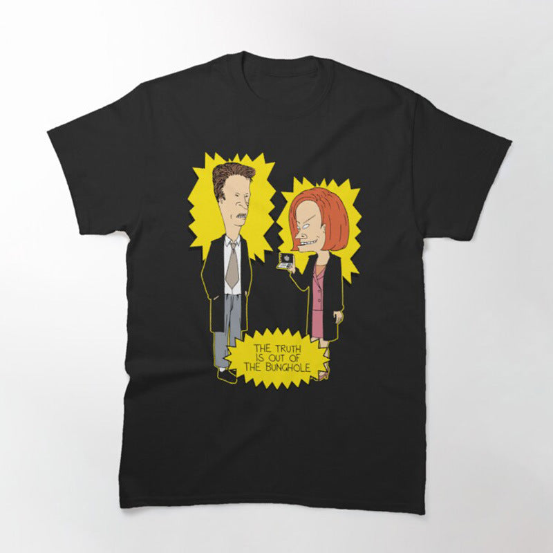 Beavis Butthead Rock Men Tshirt Comic Punk Tops T Shirts