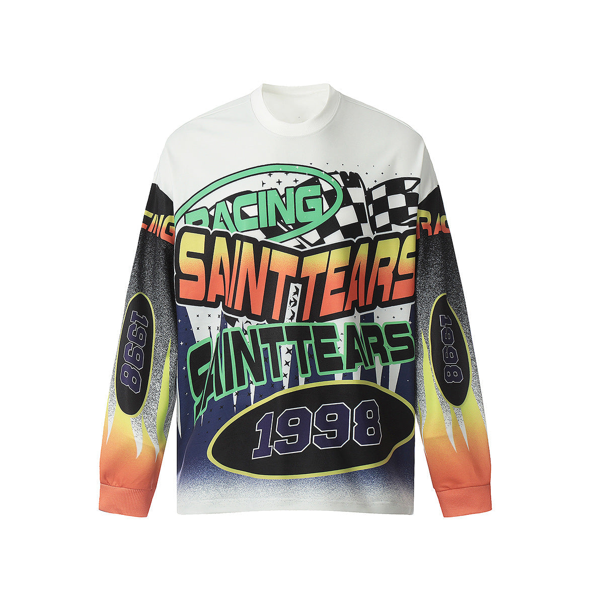 Mens Long Sleeve Shirt Saint Michael Loose Long Sleeve Shirt