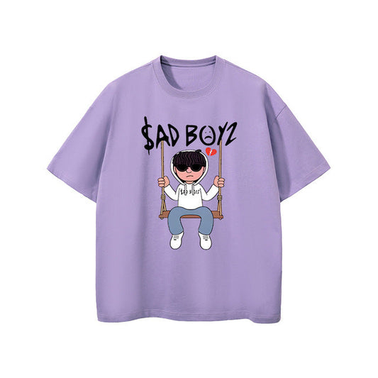 SAD BOYZ Letter Printed T Shirt Men T Shirts