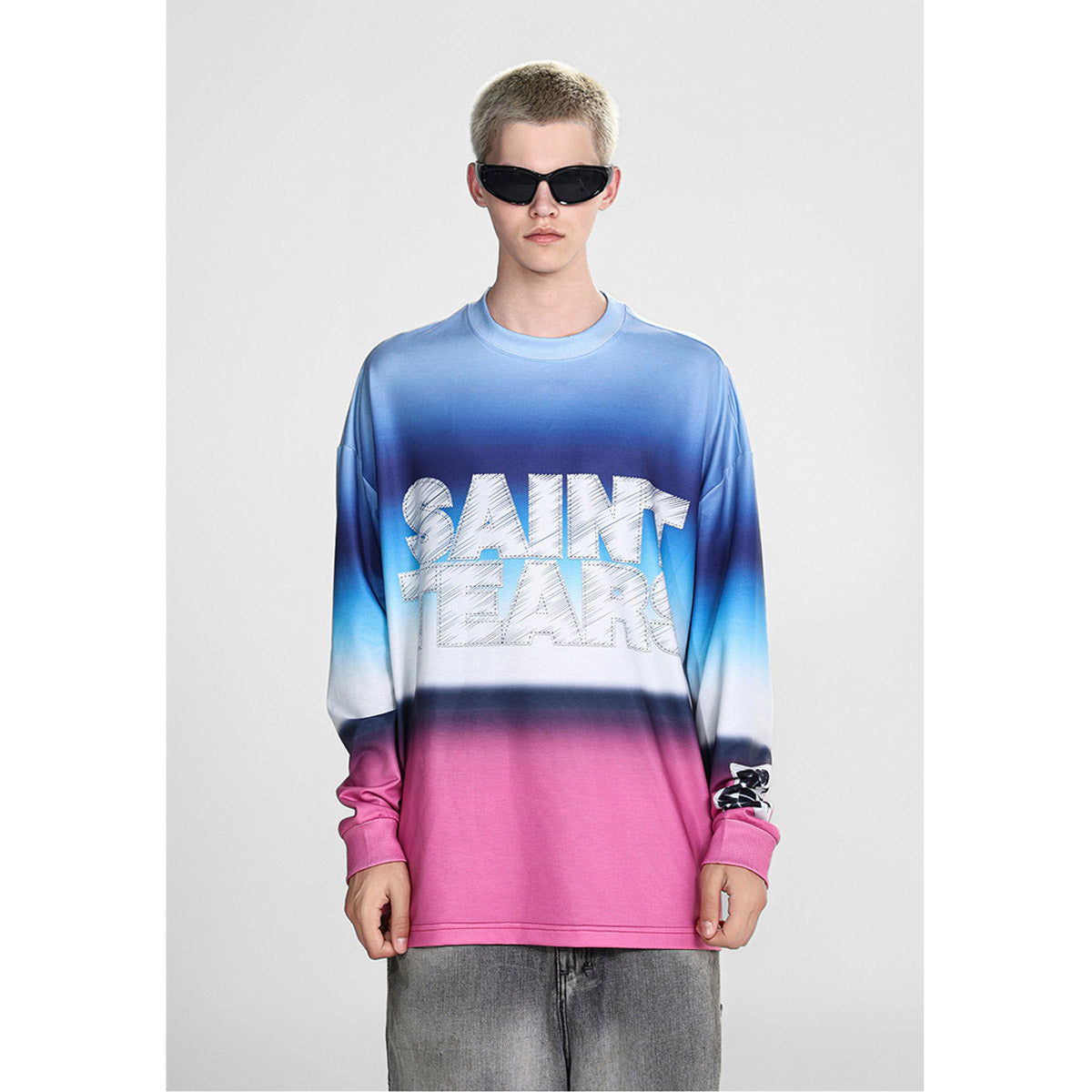 Men Long Sleeve Shirt Saint Michael Loose Long Sleeve Shirt